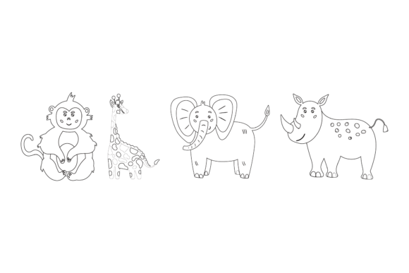 Download Zoo Animals Coloring Book - Zoo animals Collection