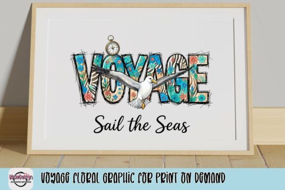 Download Voyage Floral Graphic for Print on Demand - Premium Resources