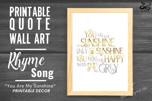 Download Kids Wall Art/ Nursery Rhyme Song Print - Nursery rhyme Collection